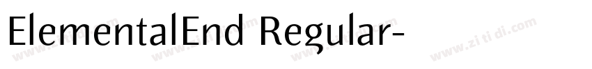 ElementalEnd Regular字体转换